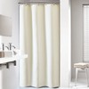 Dynamene Stall Ivory Fabric Shower Curtain - Waffle Textured Small