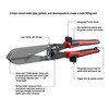 JOUNJIP 5-Blade Sheet Metal Crimper- Hand Crimper HVAC Tool for