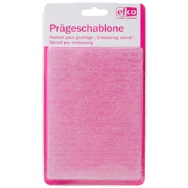 Efco 4254082 Embossing Ziegel Schablone, Kunststoff, farblos, 106mm x 150mm