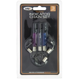 NGT 'Proline' Chain Indicator Set In Plastic Case (3 Piece) - Green, One Size