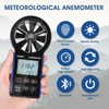 AIOMEST Anemometer Bluetooth, Handheld Wind Speed Gauge Meter w/Atmospheric Pressure,