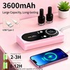 Electric Nail Drill Professional: 45000RPM Rechargeable Nail File with Bits
