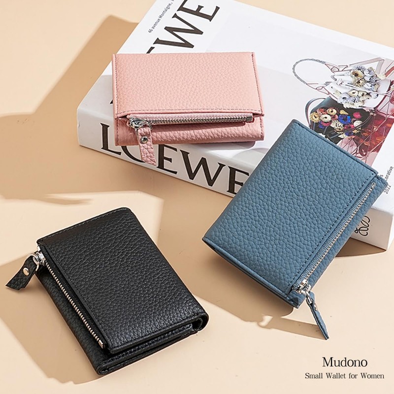 Mudono Women’s Wallet Small Genuine Leather Credit Card Holder RFID