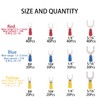Rrina 360Pcs 22-16 16-14 12-10 Gauge Mixed Quick Disconnect Electrical
