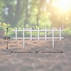 Suncast Cape Cod Styling Weatherproof Long Border Fence with Interlocking