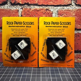 RT Ozaki (2)  Rock Paper Scissors Determinator Dice Novelty Games