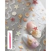 3D Nail Stickers Orange Shell Relief, Easy-to-Apply Nail Art with