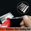 Gundam Military Model 6 in 1 Stainless Steel Sanding Rod