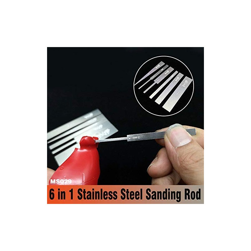 Gundam Military Model 6 in 1 Stainless Steel Sanding Rod