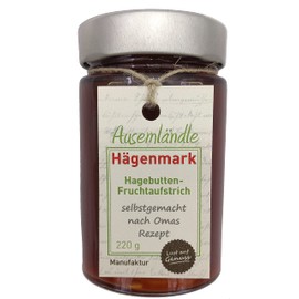 Ausemländle Hägenmark Rosehip Fruit Spread with 70% Fruit Content (1 x 220 g)