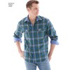 Simplicity Pattern 1544 Men's Shirt with Fabric Variations Sizes 44-52