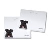 Schnauzer Sticky Notes Notepad - Uncropped Black - 100 Sheets