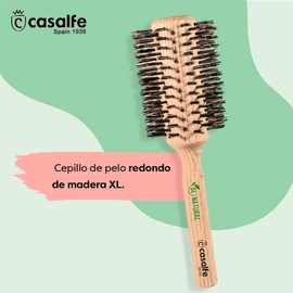 casalfe Plectrum Boar XL Brush, Wood, Round – 1 Unit