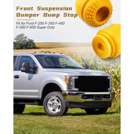 JUWEVAZU 2PCS Front Suspension Bumper Bump Stop Fit for Ford F-250 F-350 F-450 F-550 F-650 Super Duty 2005-2024 Replace DC3Z-3020-B