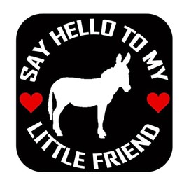 Donkey my Little Friend TP 1104 vinyl 6" Decal Sticker mule horse