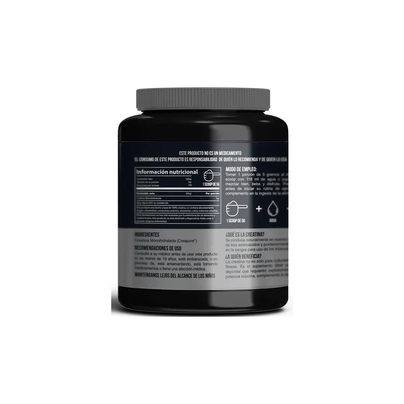 Holix Lab Creatina Monohidratada 500g Creapure Creatine Monohydrate, 100 Servings