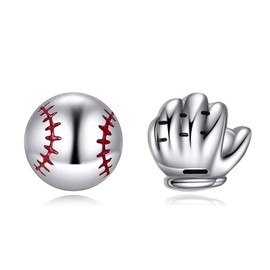 Baseball Earrings For Women Sterling Silver Baseball Glove Stud Earrings Jewelry Gift For Baseball Lover
