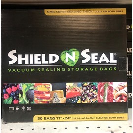 Shield N Seal 11x24 Vacuum Sealing Storage Bag 50pc (5mil, CLR/CLR, SNS2000)
