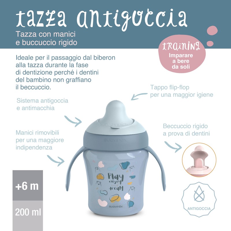 Suavinex, Learning Cup, Leak-proof Cup with Drinking Spout and Ergonomic