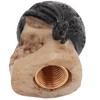 4PCS/Set Tire Valve Cap Skull Shape with Rubber Ring for