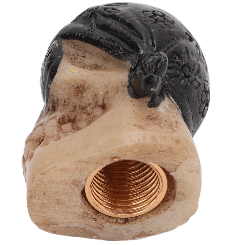 4PCS/Set Tire Valve Cap Skull Shape with Rubber Ring for