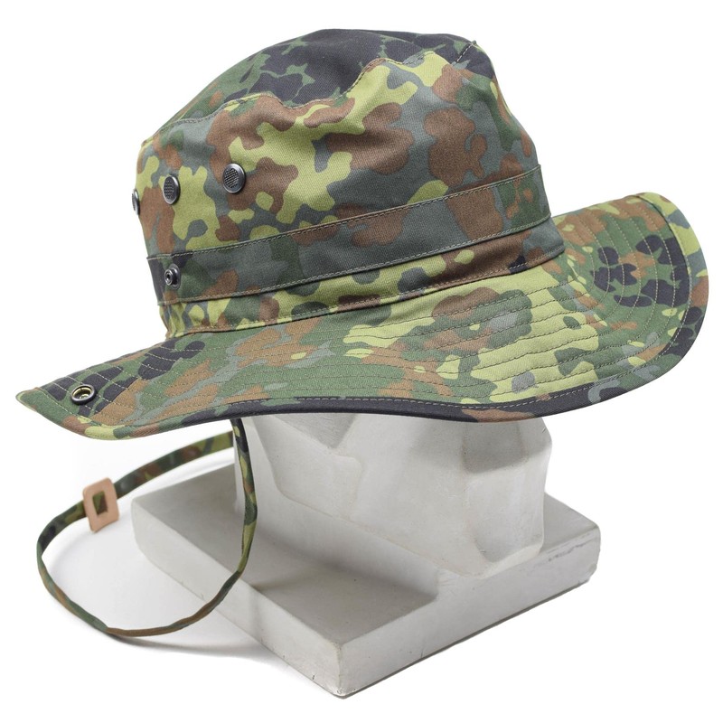 Original German Army Boonie Hat Flecktarn & Desert Camouflage Camping