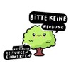 Spreadshirt Letterbox Sticker "Bitte Keine Werbung Zeitung Zeitung [German Language]