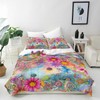 ANHOPE Watercolour Boho Paisley Flower Bed Linen Set Microfibre Duvet
