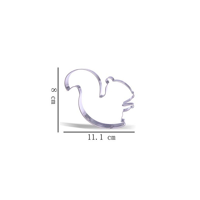 4.4 inch Squirrel Cookie Cutter - Stainless Steel