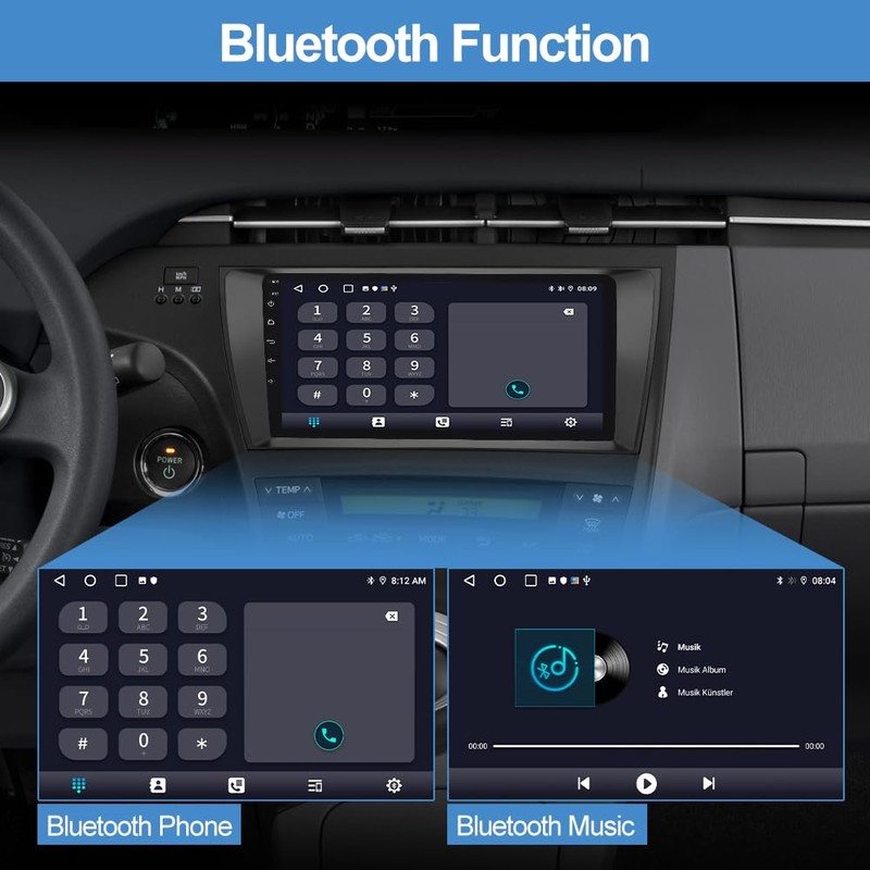 AWESAFE Android 13 Car Stereo for Toyota Prius 2010 2011