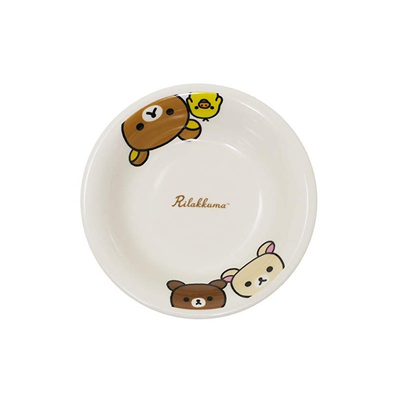 Rilakkuma 362103 Happy Life Fruit Plate (Deep Plate), Diameter 5.9