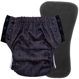 Special Needs Big Kids' Protective Briefs: Pull-on Cloth Diaper for Incontinence & Potty Training, Age 6-16 Years (Coder, Junior 3)