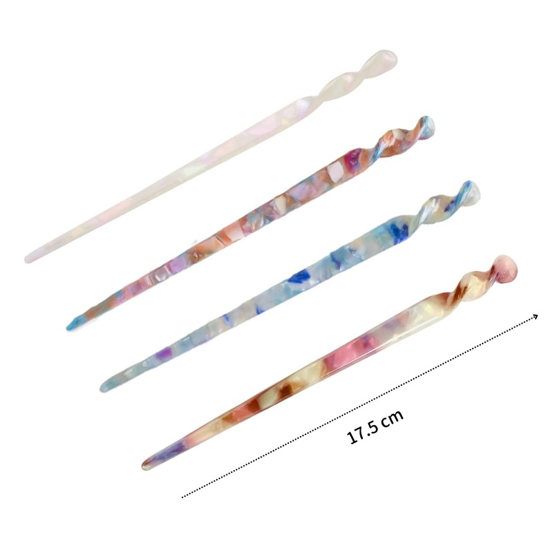 EZ PEACH Tortoise Shell Style Stick, Hair Stick, Hair Stick,