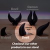 Devil Clip-on Horns (White)