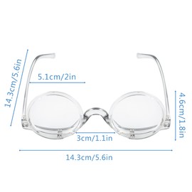 U Scinan Universal Presbyopic Glasses Flip-up Lens Make up Glasses Folding Magnifying Reading Eyeglasses+1.0~+4.0 (2.0*, Grey)