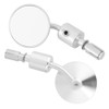1 Pair 7/8in Round Bar End Guards Motorcycle Motorbike Rearview