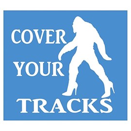 thatlilcabin - Bigfoot Sasquatch Yeti Cover Your Tracks 6" car Sticker Decal AS1503