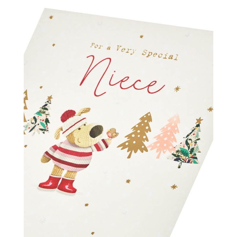 Boofle Christmas Card for Niece - Cute Design