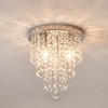 Surpars House Ceiling Light, Mini Chandelier, Silver Crystal Ceiling Lighting