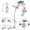 UCLIMAA High Pressure Shower Head with Handheld Shower, 26" Adjustable