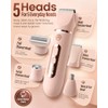 5-in-1 Lady Shavers for Women, Bikini Trimmer & Electric Razor
