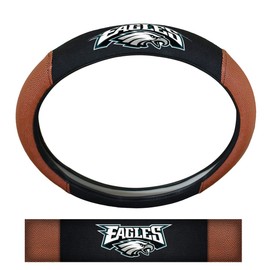 FANMATS 62105 Philadelphia Eagles Football Grip Steering Wheel Cover 15" Diameter