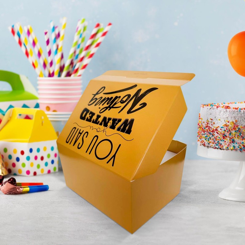 FETTIPOP Gift Box (You Said 'Nothing'), Exploding Confetti Gift Boxes,