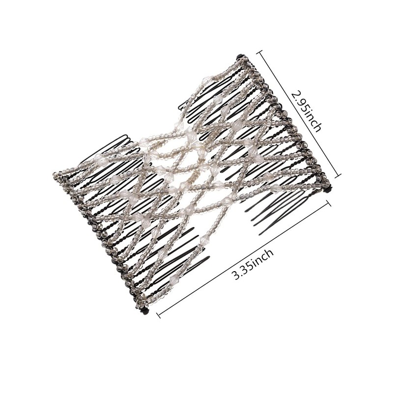 FXBLING Fashion Trend Easy Stretchable Double Combs Magic Hair Combs-