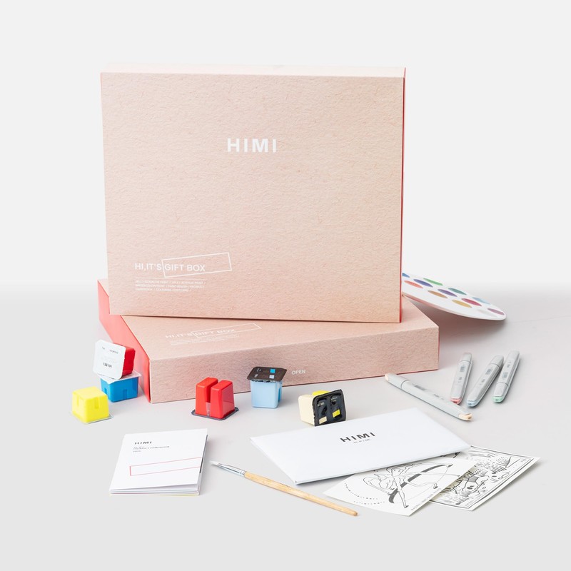 HIMI Gouache Paint Set with Brushes 10 PCS