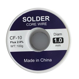 Tin Lead Rosin Core Solder Wire for Electrical Soldering, Content 2.0% Solder Flux Sn63-Pb37 (0.5mm-2.0mm) (Solder-1.0mm)