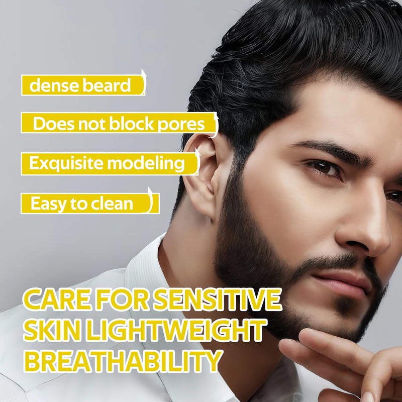 Beard Pencil Filler for Men,Beard Pen Filler Long Lasting Coverage