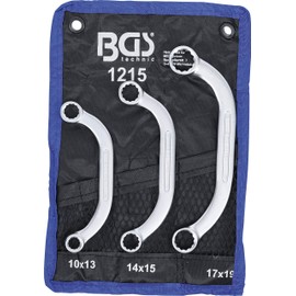 BGS Obstruction Spanner Set, 10 x 13, 17 x 19 mm Set of 3, 1215