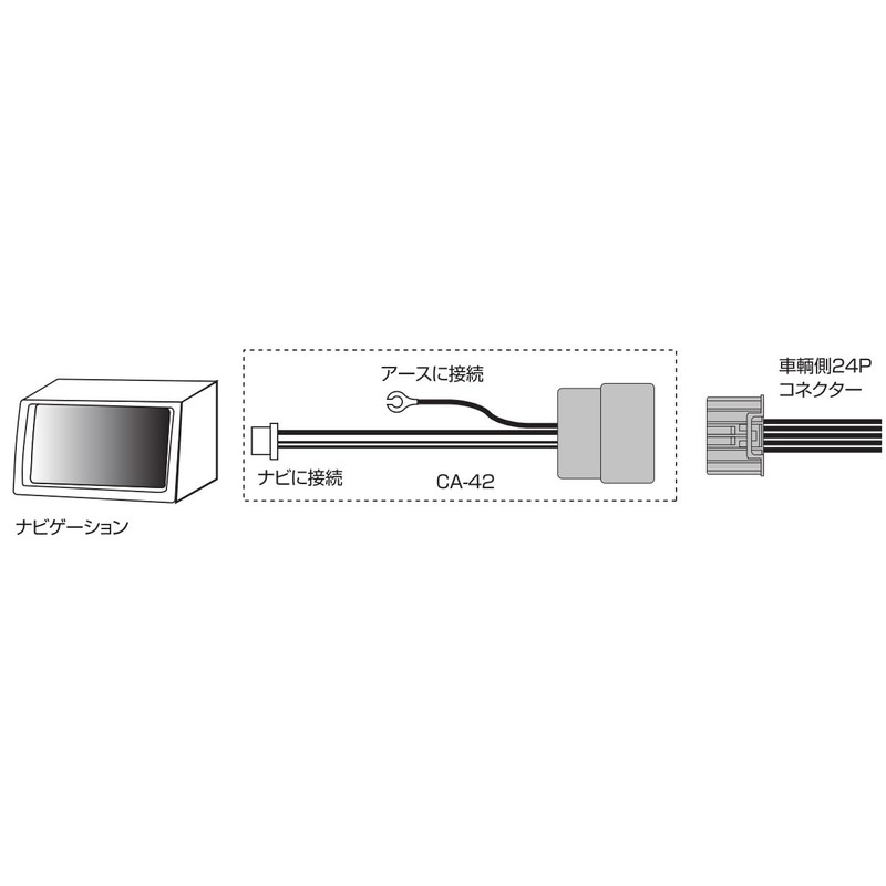 Street Mr. Plus Honda Genuine Rear Camera (24P Connector) Connection