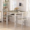 Hooseng 3 Piece Dining Table Set for 2, Small Wooden